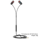 G2 3.5mm Wired Deep Bass Earphone Line Control PC Phone In-Ear Headphone A