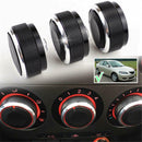 3x Air  Knob Car A/C Heater Control Switch For Mazda black Useful JJJ