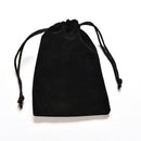 2X Jewelry Bag Black Velvet Necklace Ring Earrings Storage Bag Display Bages BX