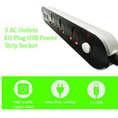 USB Power Socket European Plug  3-Port USB Charger 3 M Universal Cabl Hn