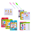 3 Set Learning Flashcards Preschool Education w/Wipe-clean Pen for Parents