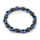 Unisex Magnetic Bracelet Beads Hematite Stone for Therapy Health Care Hemat A4Q4