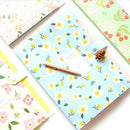 Floral Printed Accordion Document File Folder Expanding Letter/A4 Organizer Q9X9