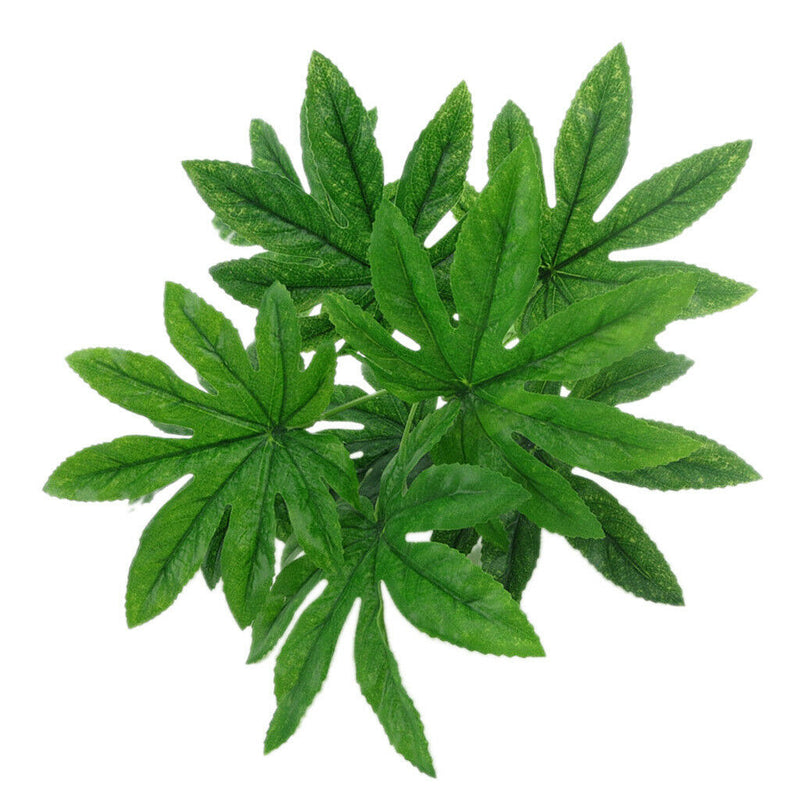 1 Stem Artificial Green Fern leaf Bush Brunch for Wedding Greenery Plant