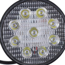 1x 27W Round Spot Work Light Bar Fog Driving Lamp Truck Tractor SUV 9 LED FT