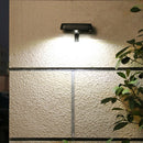 Solar Motion Sensor Wall Light Waterproof 12 LED Garden Street Lamp (Black) A