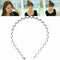 5pcs Unisex Sport Headband Black Head Hoop Band Hairband Metallic Wavy Hair O8W5