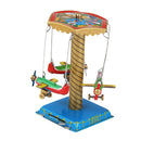 Wind Up Airplane Clockwork Tin Toys Artware Gift for Kids Party Favors
