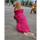 Rosy Dog Pet Raincoat Waterproof Outdoor Rain Jacket Fleece Lined Coatl XXL