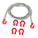 Trailer Towing Buckle Tow Hooks D Shackles for 1/10 RC Truck Climbing Car