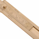 Mini Brass Sliding Gauge Vernier Caliper 80mm 3.25inch Pocket Double Scale Ruler