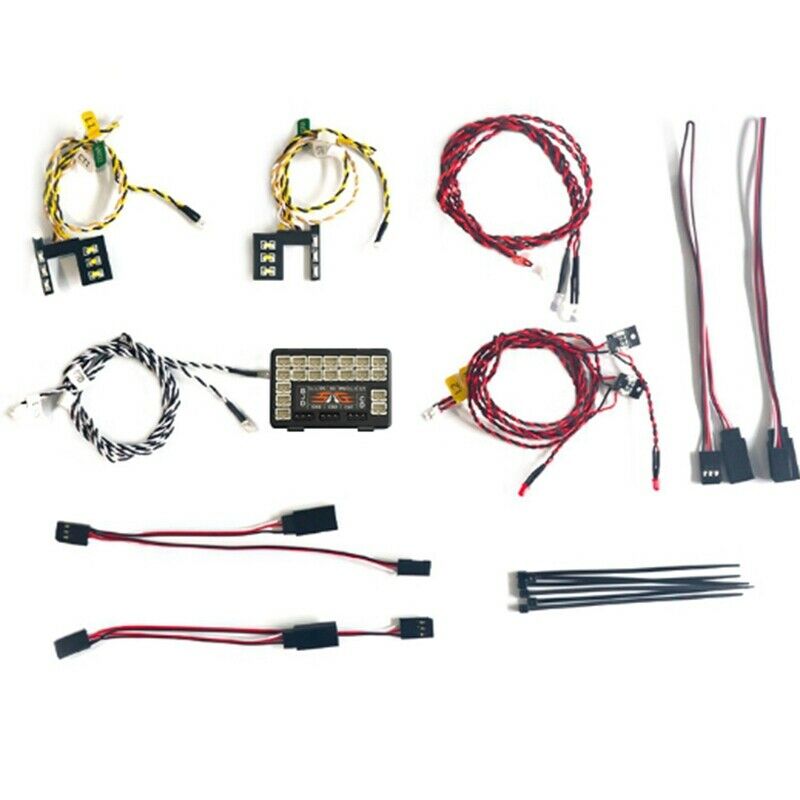 1/10 RC Car Front and Rear Led Light System Set for TRX4 Crawler Car for Fo