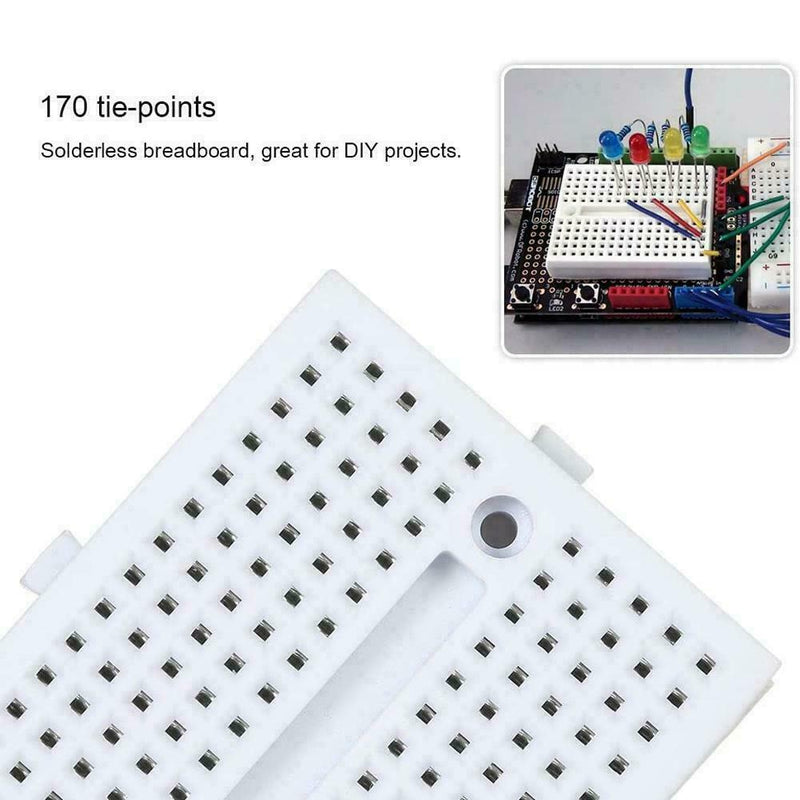 1PC SYB-170 Mini Breadboard Prototype Experiment Test Bread Cable SYB Board H5U0