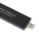 5Gbps USB 3.0 TO M.2 NGFF SSD SATA External Enclosure Adapter Box