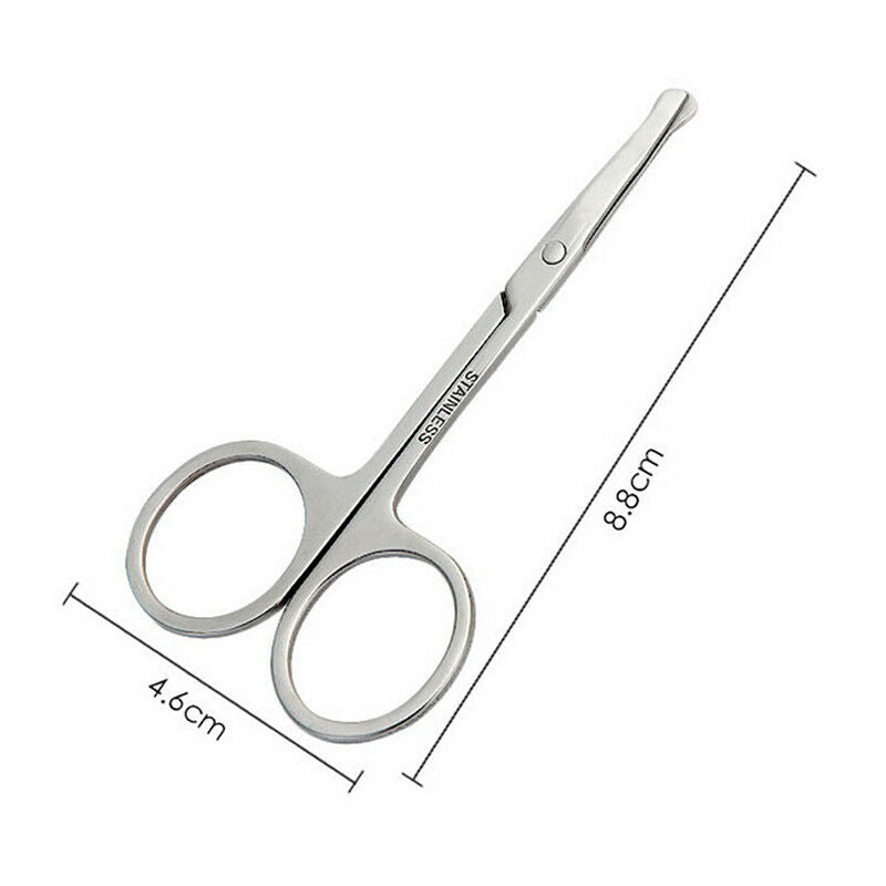makeup scissors small nose hair cut manicure make-up eyebrow with round&lJ Hw