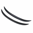 2X Carbon Fiber Car Wheel Eyebrow Arch Trim Lips Strip Fender Flare Protector lj