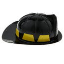 Black Fireman Safety Helmet Kids Costume Party Dress Up Fun Role Play Game