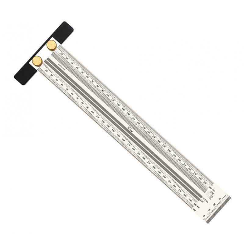 Stainless Woodworking Scribe Marking Gauge Ruler Carpenter DIY Tools 300mm/ 12''