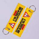 If You My Bike Keychain Embroidery Luggage Tag Key Chain_Ring