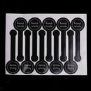 20x10Pcs Black Handmade Stickers Cookies Bakery Packing Sealing Decor Labels