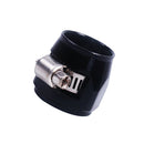 AN-12 Aluminium Alloy HOSE END FINISHER Fuel Water Oil Pipe CLIP Clamp Black