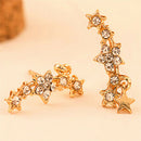 Star Crystal Rhinestone Ear Stud Earring Eardrop Earrings Women Jewelry MD M&E