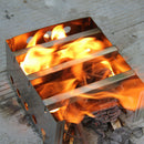 Outdoor Stove Portable Stainless Steel Lightweight Wood Stove Outdoor Cooki