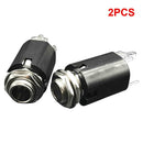 2pcs Bass Repair EQ Pickup 6.35mm Input Guitar Endpin Jack Acoustic Luthier