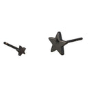 5 Pairs Stainless Steel Star Stud Earrings for Men and Women,3 mm to 7 mm J4X4