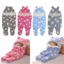 Infant Swaddle Wrap Baby Bedding Blanket Wearable Sleeping Bag Gray