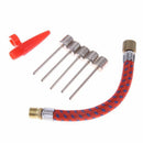 7Pcs/Set Airbed Pump Hose Adapter Nozzle Valve Air Hose Inflating Needles B W9E3