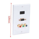 Hdmi Vga 3 Rca Panel Composite Three In One Integrated Multimedia Wall Pane