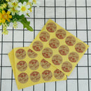 120pcs Round Hand Made Kraft Paper Seal Stickers DIY Gifts Baking Decor label 3C