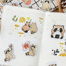 45x Cute Little Raccoons DIY Diary Stickers Paper Labels Gift Packaging Decor ES