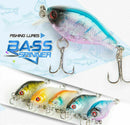 5pcs Plastic Set of Fishing Lures Bass China CrankBait Hard Crank Bait 4.5cm/4g