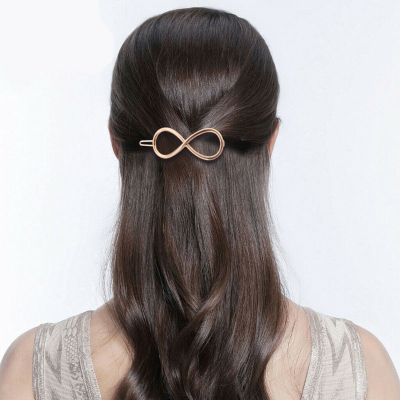 Fashion Hollow Dainty Hairpin Clip Alloy Hair Snap Clamp Women Girl Headwear
