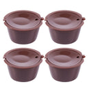 i cafilas 4x Reusable Coffee Capsules Cup Filter For Dolce Gusto Refillable