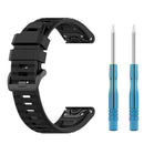 Replacement Silicone Strap for Garmin Fenix 6 6 Pro 5 5 Plus 22mm (Black) A
