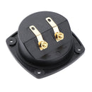 2pcs Car Stereo 2-Way Speaker Box Terminal Binding Post Round Spring Cup
