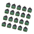 20x 3.5mm 1/8" Stereo Male Plug to AV 3-Screw Terminal Female Connector
