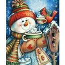 Full Square Diamond Painting Christmas Winter Snowman Design Embroidery Dis