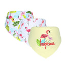 Baby Feeding Head Scarf Towel Bib Bandana Saliva Triangle Dribble Flamingo