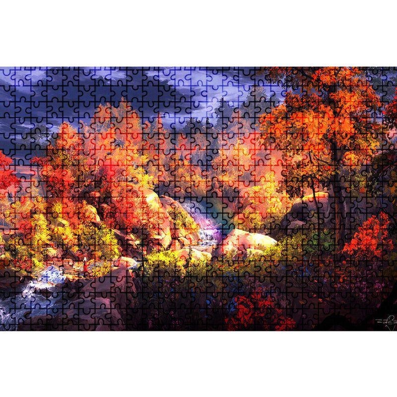 1000pcs DIY Paper Jigsaw Autumn Forest Puzzle Toys Landscape Picture Decor