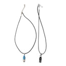 2Pcs Stainless Steel Pill Capsule Container Pendant Lover Necklace Chain