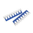 5 Pcs 600V 15A 8 Postions Pre Insulated Terminal Barrier Strip TB-1508 B Kw