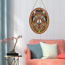 5D DIY Special Shape Diamond Painting Wolf Leather Mural Wall Decoration
