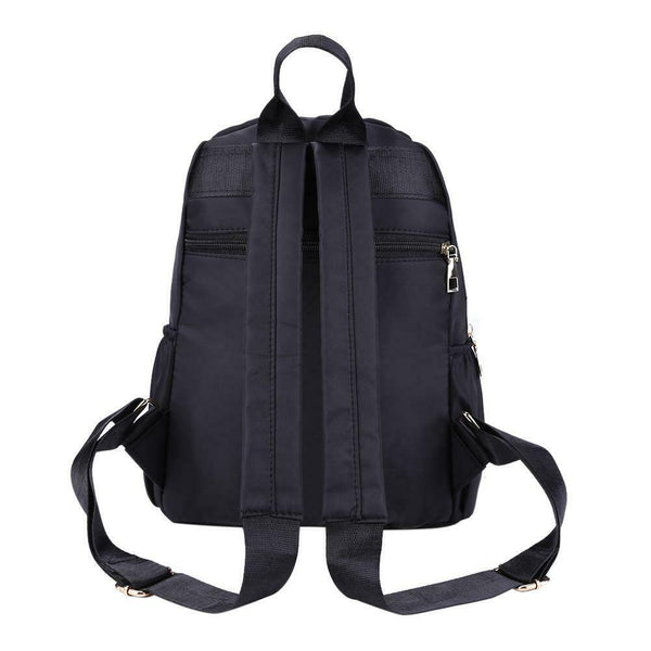 Women Large Capacity Lattice Backpack Preppy Nylon Shoulder School Bags