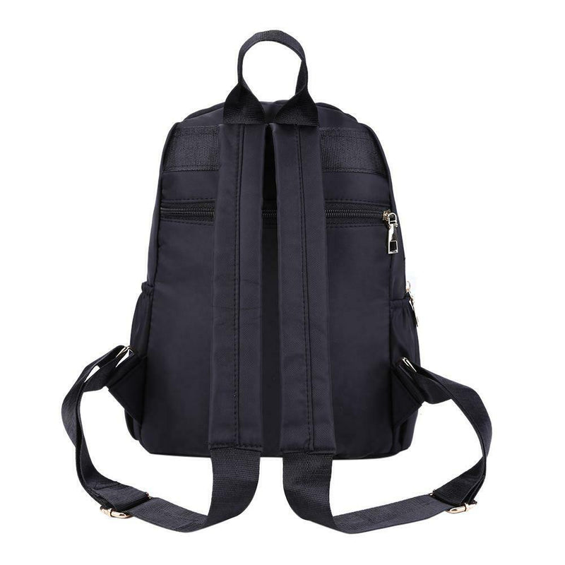 Women Large Capacity Lattice Backpack Preppy Nylon Shoulder School Bags