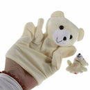 Beige Bear Hand Puppet Finger Puppets R7V6