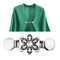 Women Shawl Cardigan Clasp Sweater Duck Clip Blouse Shirt Collar Clasp Retro